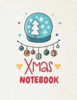 Paperback Xmas Notebook: Lined Journal / Log / Diary to write your own notes - 102 pages decorated with Christmas design - 8.5x11 inches Book