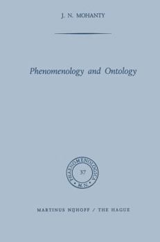 Hardcover Phenomenology and Ontology (Phaenomenologica) Book