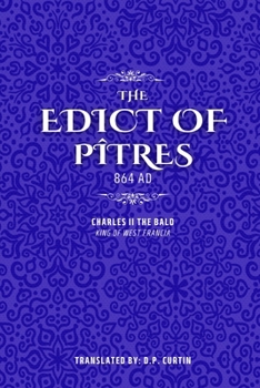 Paperback Edict of Pîtres: 864 AD Book