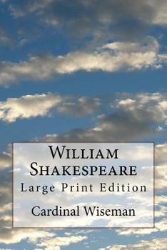 Paperback William Shakespeare: Large Print Edition Book