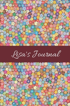 Lisa: Cute Personalized Name Journal for Women & Girls – Blank Lined Gift Notebook/Diary for School, Work or Home