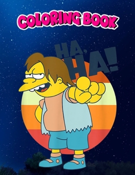 Paperback Coloring Book: The Simpsons Nelson HAHA C2, Children Coloring Book, 100 Pages to Color Book