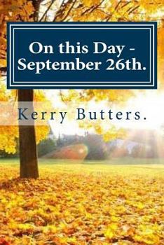 Paperback On this Day - September 26th. Book