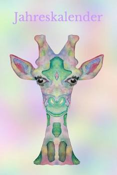 Jahreskalender : Kalender Giraffe Afrika Aquarell Kunstkalender M