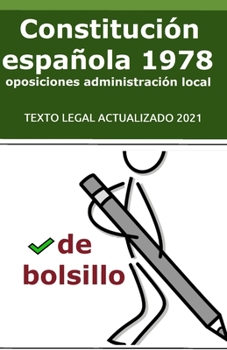 Paperback La Constitución Española de 1978 de bolsillo: para opositores [Spanish] Book
