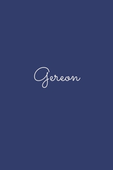 Gereon: notebook with the name on the cover, elegant, discreet, official notebook for notes, dot grid notebook,