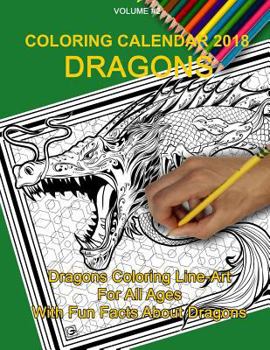 Paperback Coloring Calendar 2018; Dragons: Dragons Book