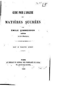 Paperback Guide pour l'analyse des matières sucrées [French] Book