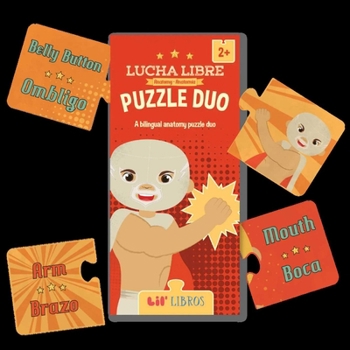 Misc. Lucha Libre: Anatomy / Anatomía Lil' Puzzle Duo 20 Piece (Bilingual: English/Spanish): A Bilingual Anatomy Puzzle Duo [Spanish] Book