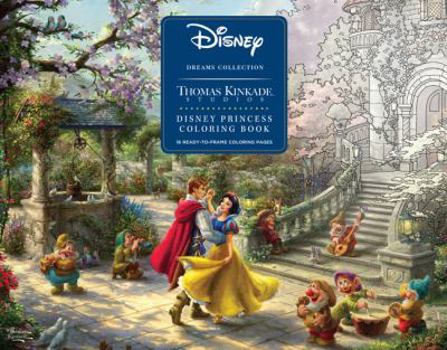 Paperback Disney Dreams Collection Thomas Kinkade Studios Disney Princess Coloring Poster Book