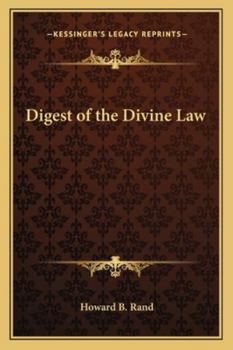 Paperback Digest of the Divine Law Book