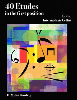 Staple Bound 40 Etudes in the first position for the Intermediate Cellist Book