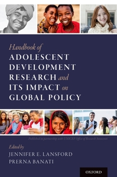 Paperback Handbook of Adolescent Development Research and Its Impact on Global Policy Book