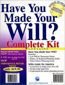 Paperback Have You Made Your Will?: Complete Kit [With CDROM] Book