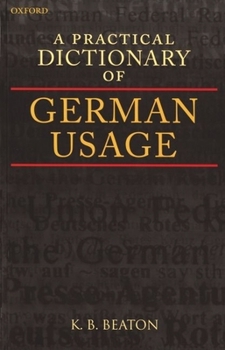 Paperback A Practical Dictionary of German Usage Book