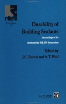 Hardcover Durability of Building Sealants Book
