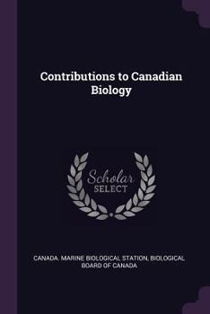 Paperback Contributions to Canadian Biology Book