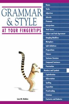 Paperback Grammar & Style at Your Fingertips [Large Print] Book