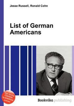 Paperback List of German Americans Book
