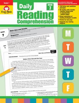 Paperback Daily Reading Comprenesion, Grade 7 (Daily Reading Comprehension) Book