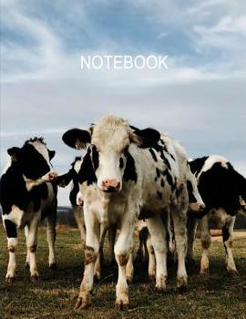 Paperback Notebook. For Cow Lover. Composition Notebook. College Ruled. 8.5 x 11. 120 Pages. Book
