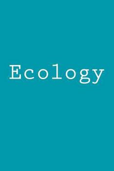 Paperback Ecology: Notebook Book