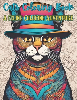 Paperback Cats Coloring Book: A Feline Coloring Adventure Book