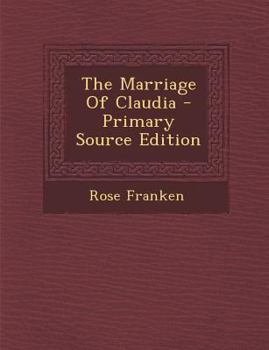 The Marriage of Claudia (Ulverscroft Romance) - Book #5 of the Claudia and David