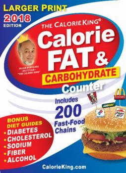 Paperback The Calorieking Calorie, Fat & Carbohydrate Counter [Large Print] Book