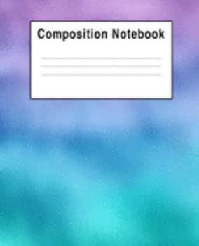 Paperback Composition Notebook: Purple & Blue Art Mythical Fantasy Book