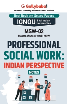 Paperback MSW-02 Professional Social Work: Indian Perspectives Book