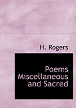 Paperback Poems Miscellaneous and Sacred [Large Print] Book