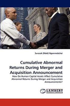 Paperback Cumulative Abnormal Returns During Merger and Acquisition Announcement Book