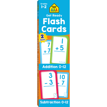 Mass Market Paperback School Zone Get Ready Addition & Subtraction 2-Pack Flash Cards Book
