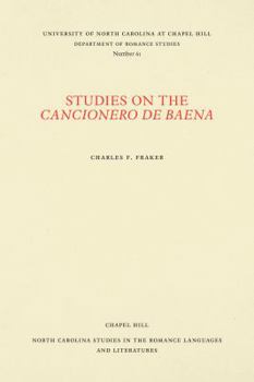 Paperback Studies on the Cancionero de Baena Book