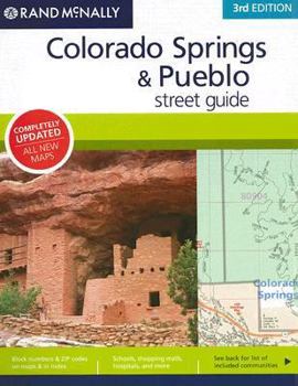 Spiral-bound Rand McNally Colorado Springs & Pueblo Street Guide Book