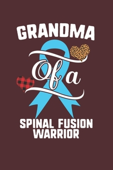 Grandma Of A Spinal Fusion Warrior: Spinal Fusion Awareness Leopard Buffalo Plaid Family Gift