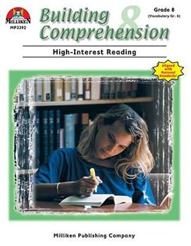Paperback Building Comprehension - Grade 8: High-Interest Reading Book