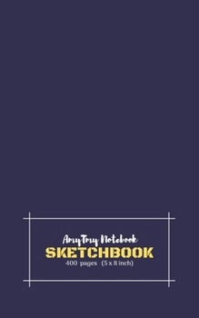 Paperback AmyTmy Notebook - Sketchbook - 400 pages - 5 x 8 inch - Matte Cover Book