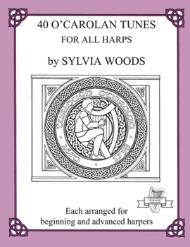 Spiral-bound 40 O'Carolan Tunes for All Harps Book