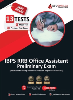Paperback EduGorilla IBPS RRB Office Assistant Prelims Book 2023 (English Edition) - 10 Full Length Mock Tests and 3 Previous Year Papers with Free Access to On Book