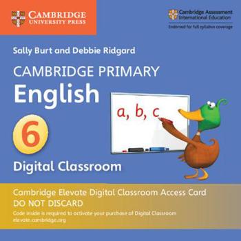 Printed Access Code Cambridge Primary English Stage 6 Cambridge Elevate Digital Classroom Access Card (1 Year) Book