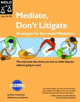 Paperback Mediate, Dont Litigate: Strategies for Successful Mediation Book