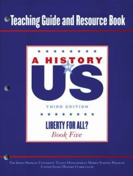Spiral-bound Johns Hopkins University Teaching Guide and Resource Book 5 Hofus (A ^AHistory of US) Book