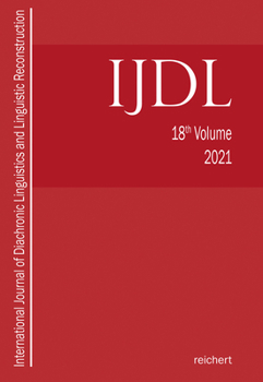 Paperback International Journal of Diachronic Linguistics and Linguistic Reconstruction Book