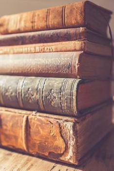 Paperback Cool Stack of Antique Books on a Table Journal: 150 Page Lined Notebook/Diary Book