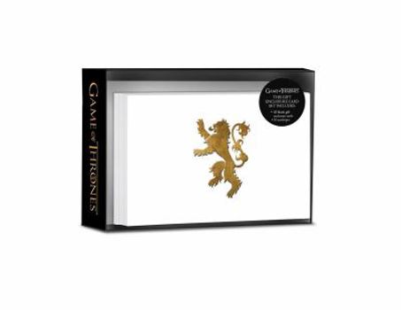 Paperback Game of Thrones: House Lannister Foil Gift Enclosure Cards Book