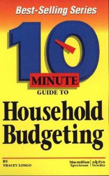Paperback 10 Minute Guide to Household Budgeting Book