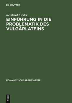 Hardcover Einführung in Die Problematik Des Vulgärlateins [German] Book