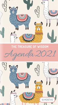 Paperback The Treasure of Wisdom - 2021 Pocket Planner - Llamas: An 18 Month Planner with Inspirational Bible Verses Book